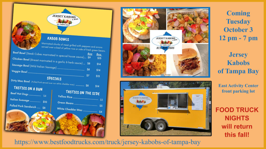 Jersey Kabobs Tues Oct 3, 12 - 7 pm (Pre-order link is Active)