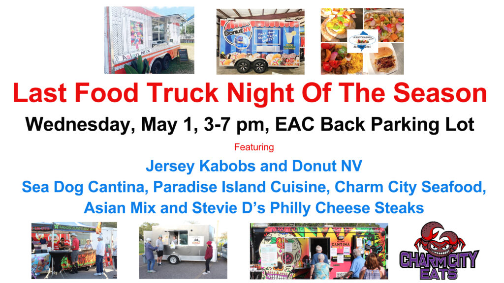 Food Truck Night Wed May 1, 3 - 7 pm