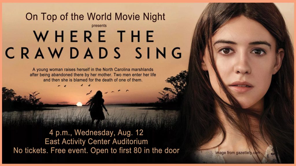 Movie Night Wed Aug 12th 4 pm